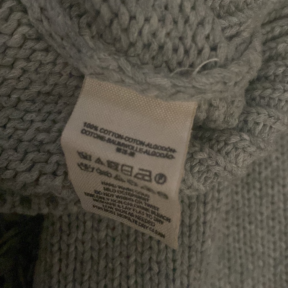 Free People cropped sweater heathered gray grey long sleeve scoop neck pullover - Picture 5 of 5